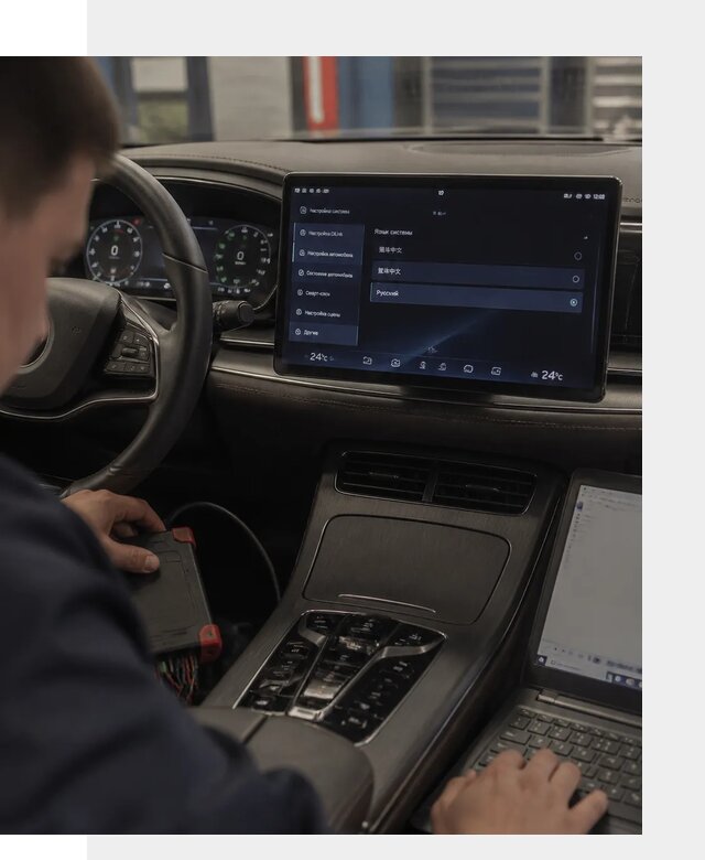 Русификация автомобиля BYD HAN для эксплуатации в Зеленокумске
